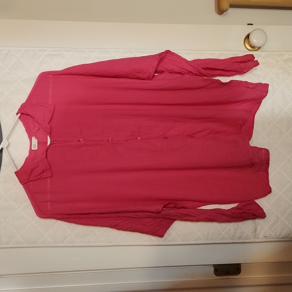 Adriano Goldschmied pink cotton blouse - medium